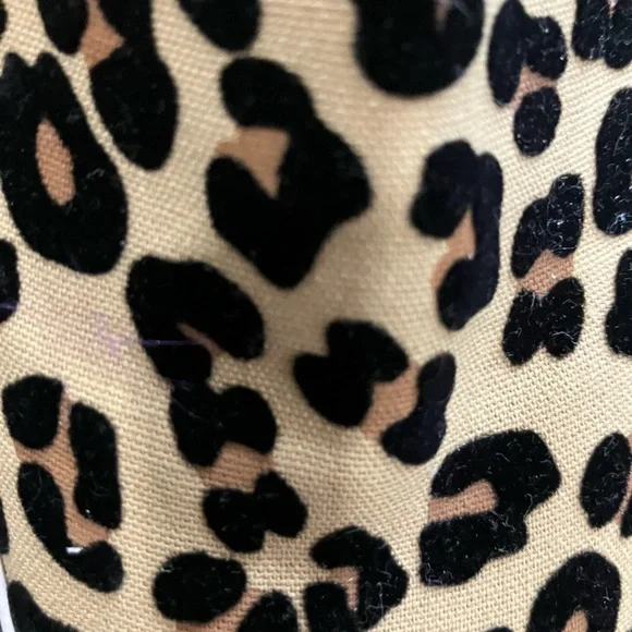 Vans Kids Tan and Black Leopard Slip-On Sneakers - Picture 3 of 6